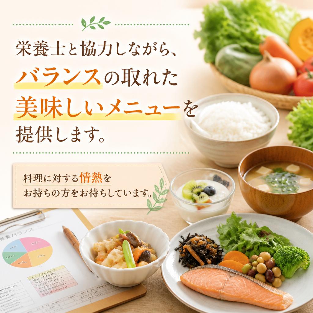 栄養士と連携したメニュー作成
